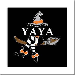 yaya witch halloween Posters and Art